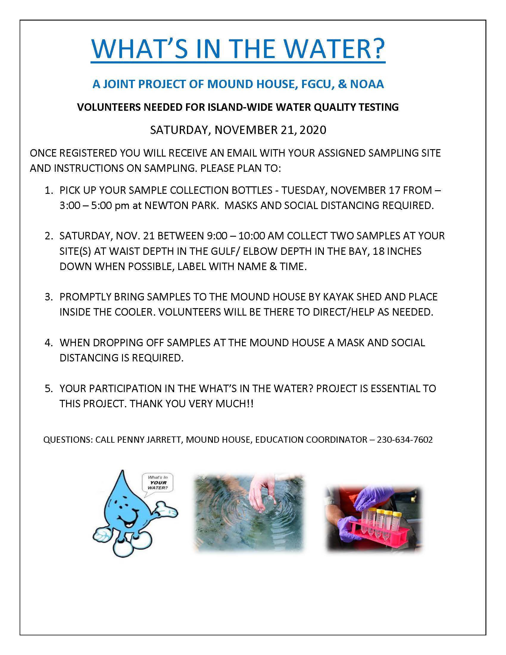 Flyer for Water Sampling Nov 21 2020 - link out