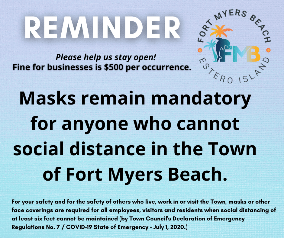 Masks required reminder 11-2-20