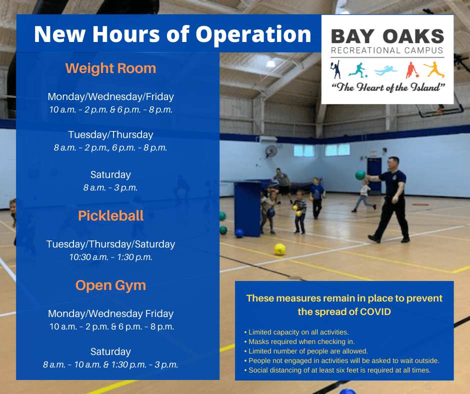 hours of operation bay oaks may 2021