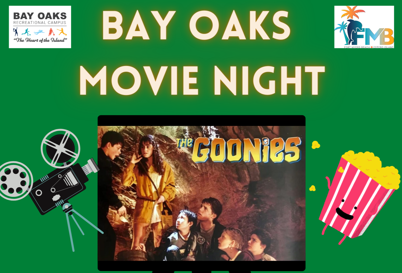 March 22 Bay Oaks Movie Night Flyer 