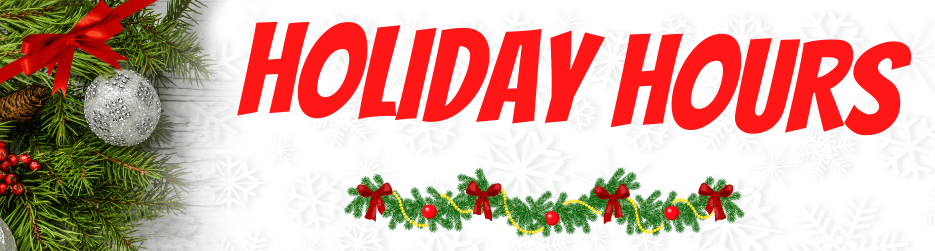 holiday hours headline