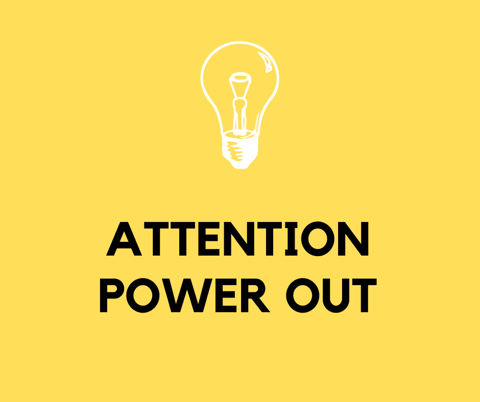 IMPORTANT MESSAGE ABOUT ELECTRICITY