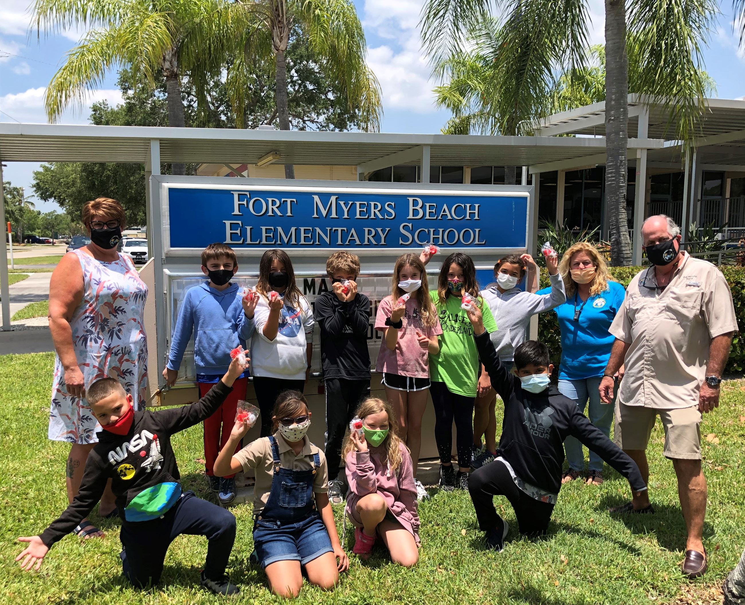 beach elem 4th grade bike lights PSC mayor murphy may 21