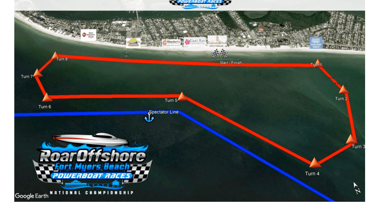 race course map roar offshore oct 2021