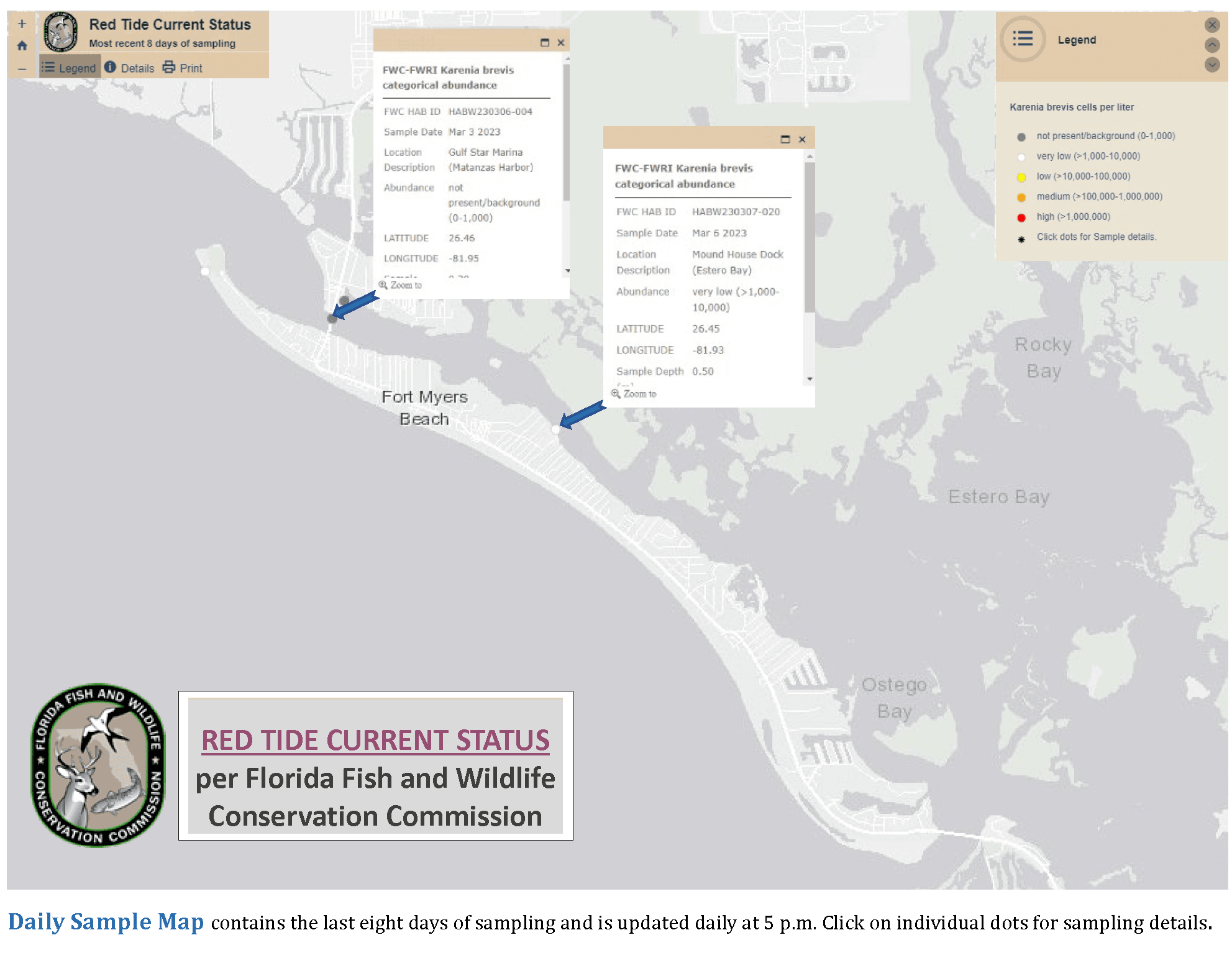 Current Red Tide Status