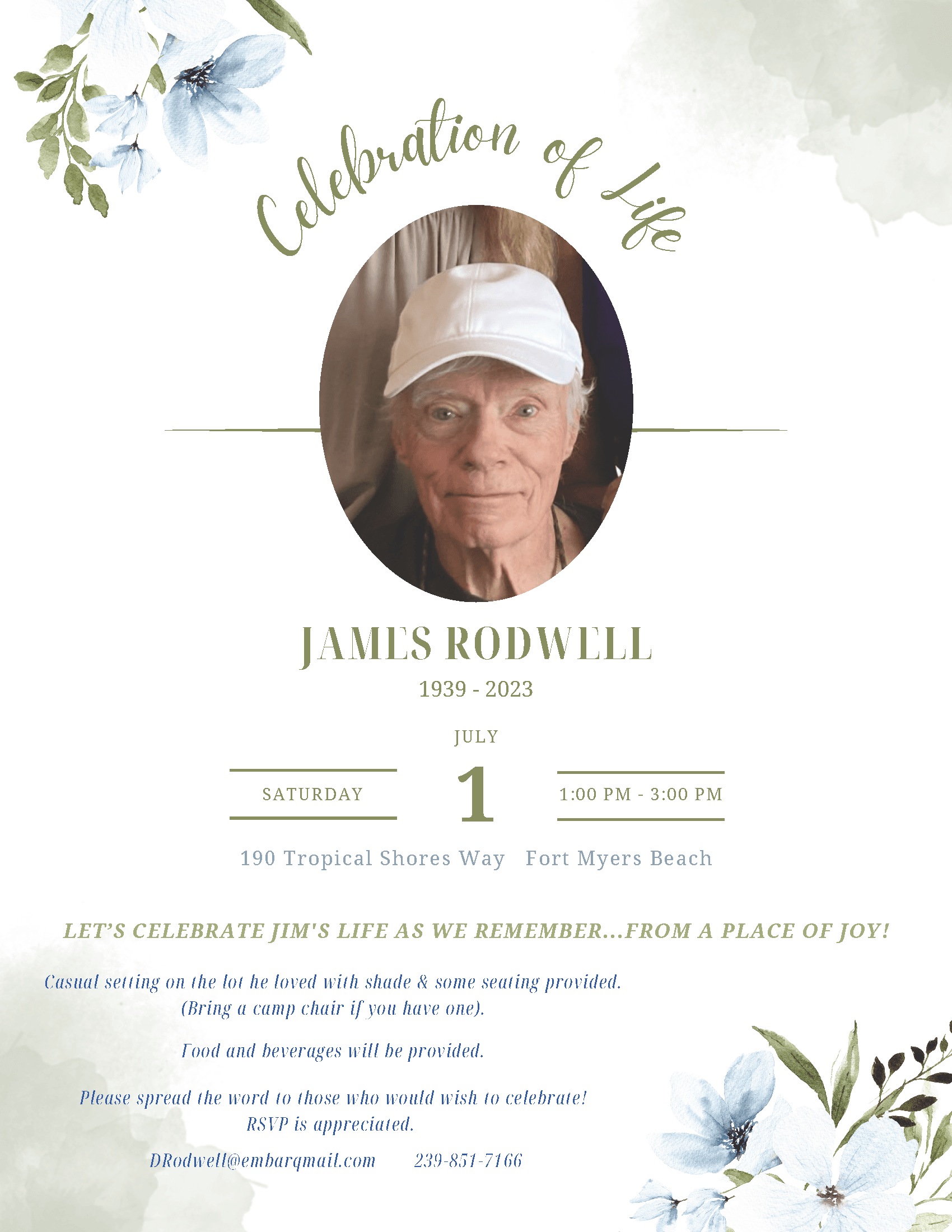 Jim Rodwell - Celebration of Life